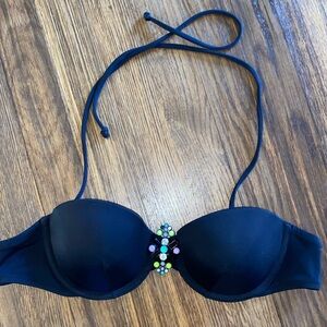 Victoria’s Secret black string brooch, bikini top
